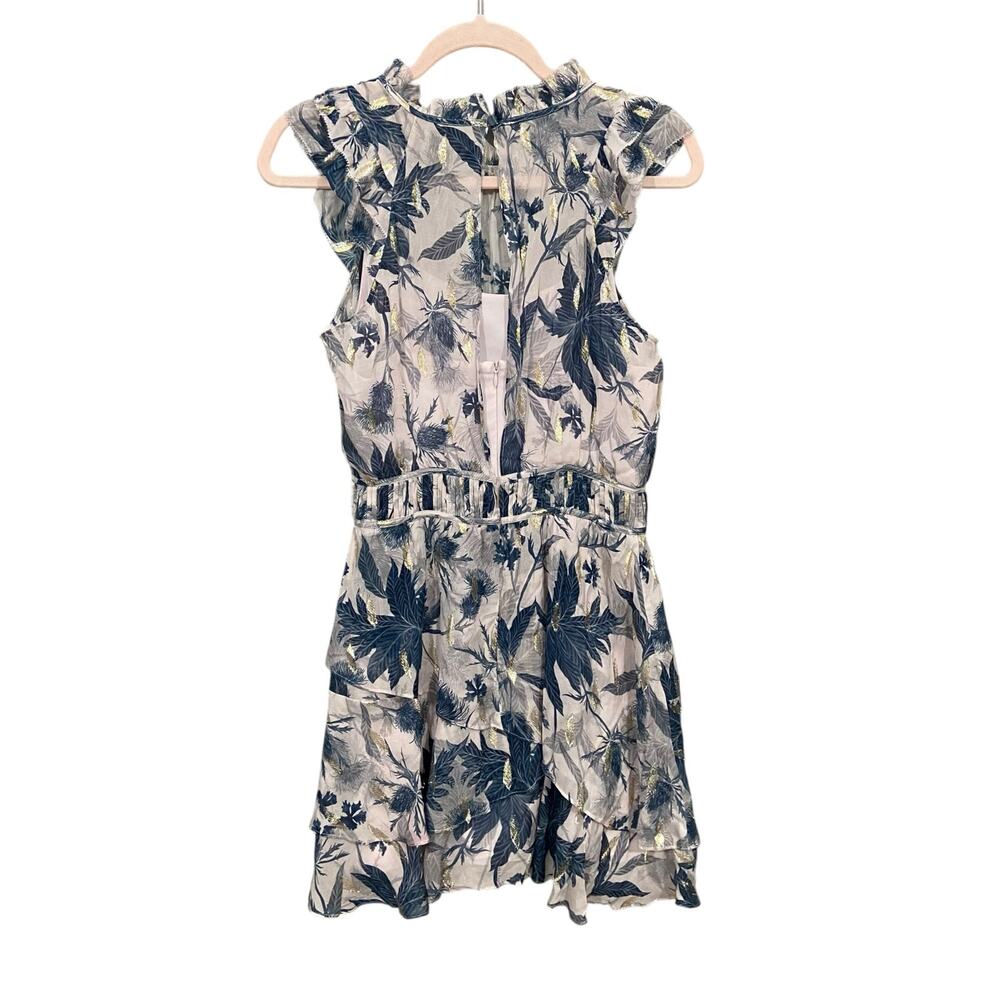 All Saints Dress Pink Blue Caylan Harris Dress Size 4 - Picture 2 of 11